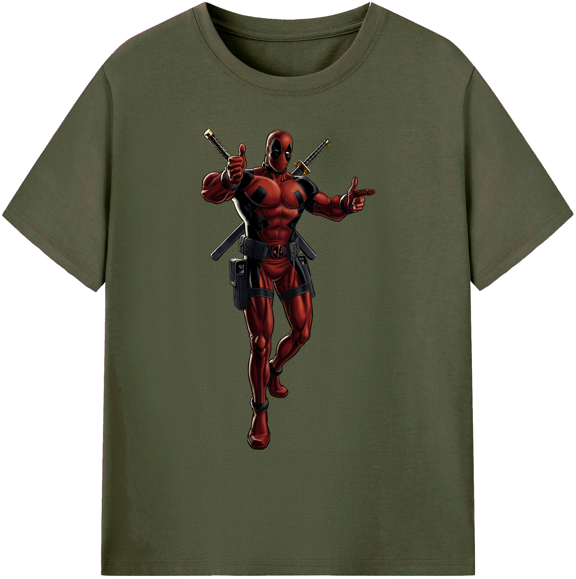 （画像用） Deadpool デッドプール 綿100％ メンズ半袖Tシャツ｜肌触りやわらか＆通気性